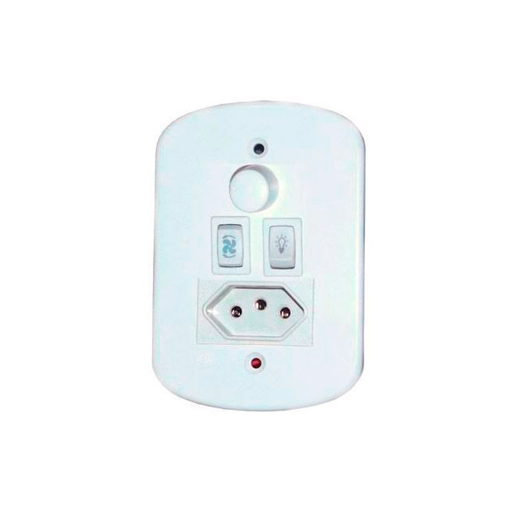 858-21 Variador de Ventilador Rotativo Branco 110v - PW - Imagem 1